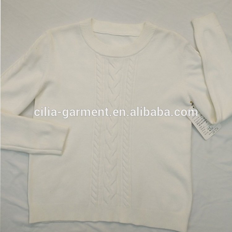 Custom Wholesale O Neck Long Sleeve Warmer Latest Design Ladies Sweater