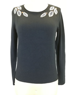 Women Sweater Lady Sweater with Sequin Embroidery