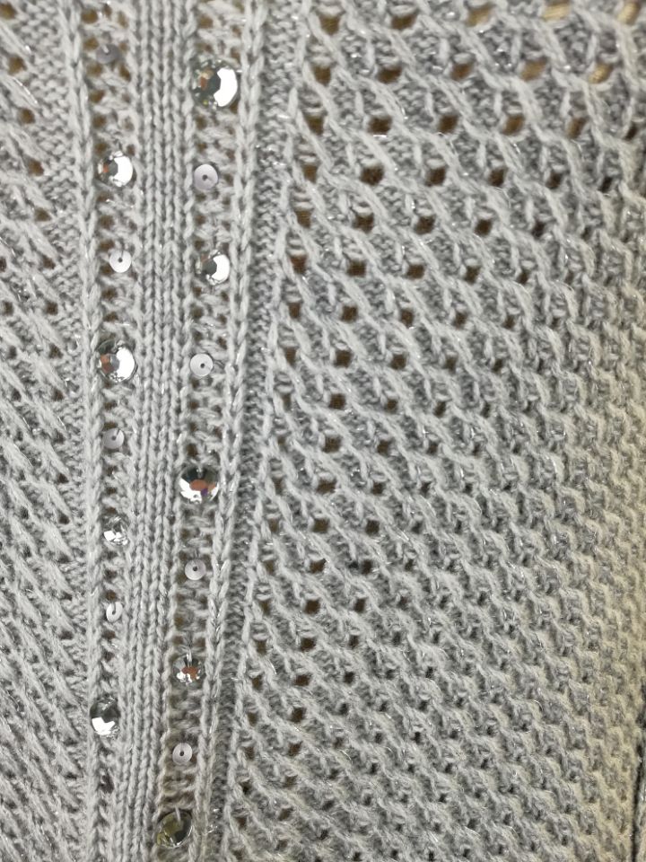 Women Sweater Lady Sweater with Sequin Embroidery