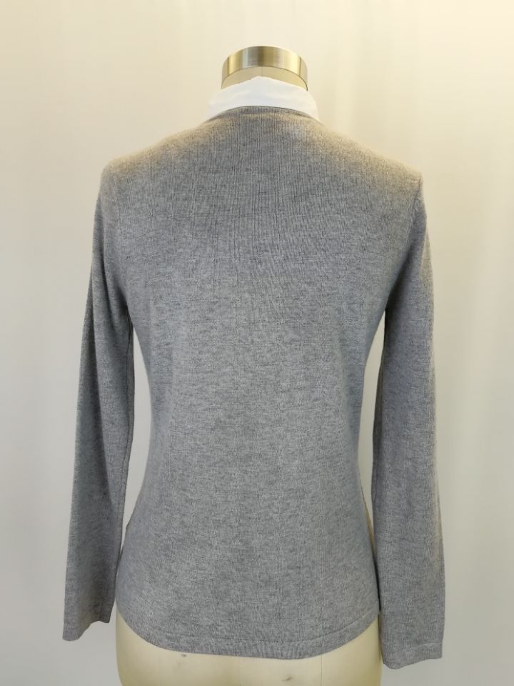 Women Sweater Lady Sweater Girl Sweater with Woven Neckline