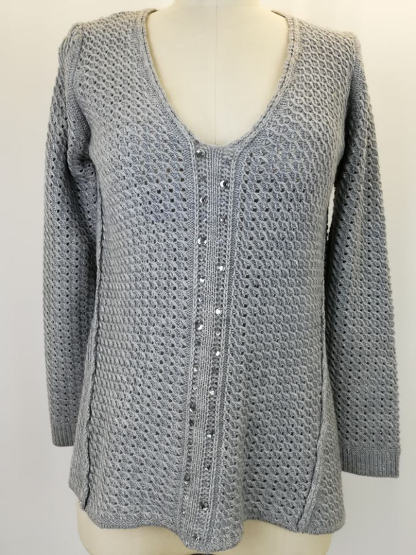 Women Sweater Lady Sweater with Sequin Embroidery