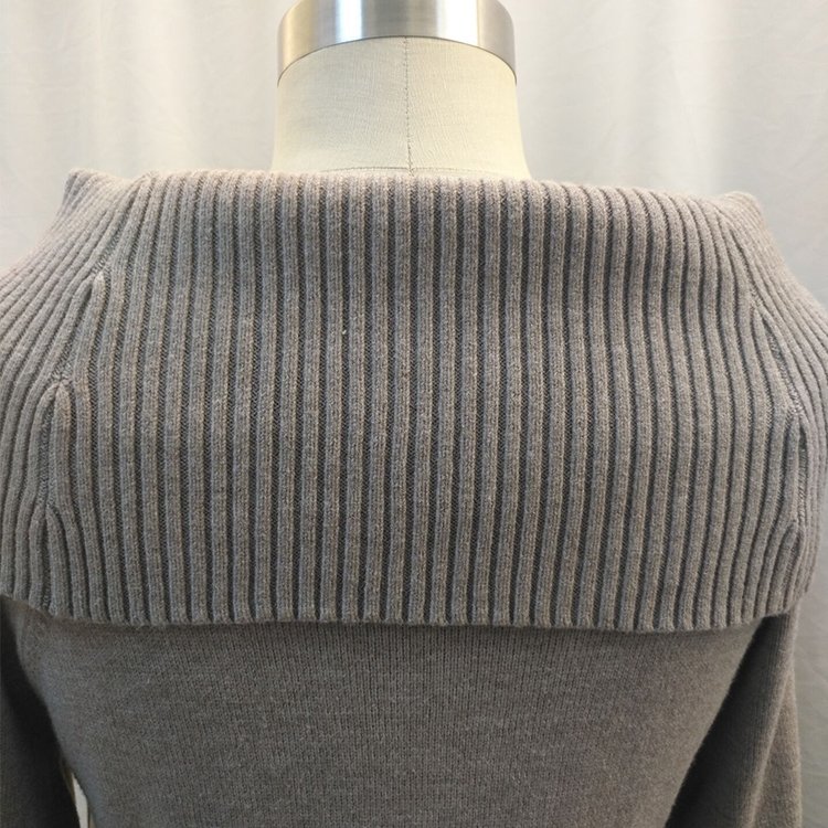 Latest Design Europe Ladies Beautiful Stylish Long Sleeve Turtleneck Pullover Sweater