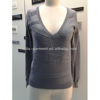 Lady sweater women's sweater knitted sweater