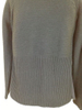 Women Sweater Lady Sweater with Front Part Fake Leather