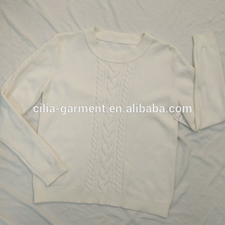 Custom Wholesale O Neck Long Sleeve Warmer Latest Design Ladies Sweater