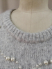 Women Sweater Lady Sweater Girl Fashion Sweater;pearl 