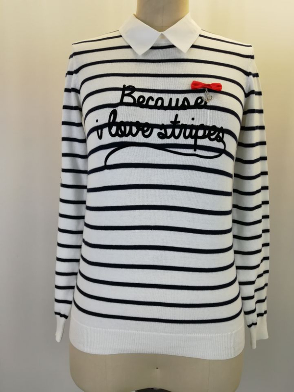 Women Sweater Lady Sweater Girl Sweater with Jacquard