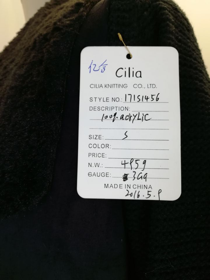 Women Sweater Lady Sweater with Front Part Fake Leather