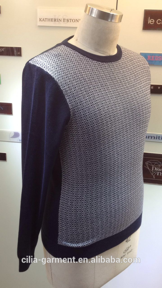 2015 New fashion knitting men sweater with long sleeve theme 3 12GG