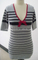 cilia10513,lady 12gg flat knit stripe pullover sweater