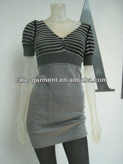 lady sweater fashion design garment cardigan long T-shirt