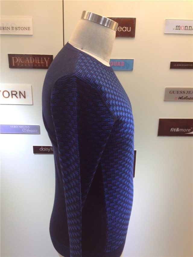 2015 new fashion men's dress in 3GG pullover