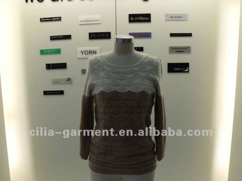2012 fashion ladies knitted pullover