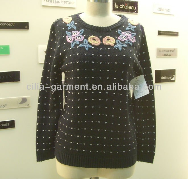 knitted sweater,LADY SWEATER