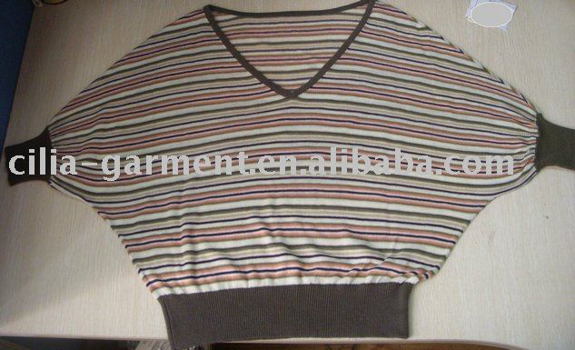 LADIES KNITTED PULLOVER,tops;sweater,knitted sweater,knitwear