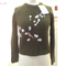 Hot sale lady women's knitted pullover sweater with embroidery