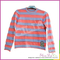 2017 Best selling red and grey striped pullover sweater for children
