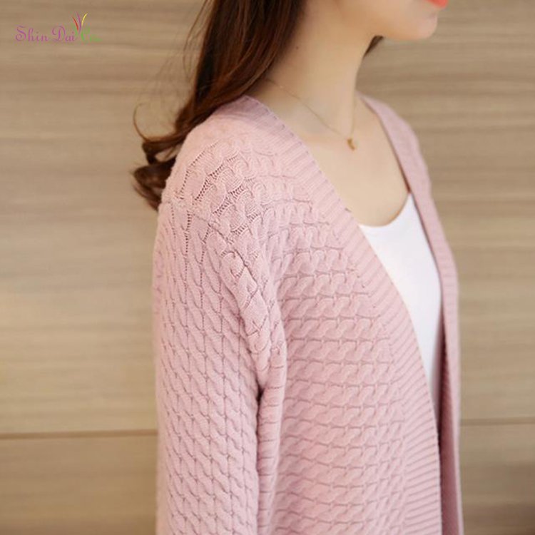 Wholesale new design fashion stylish girls out back tassels cardigan sweaters