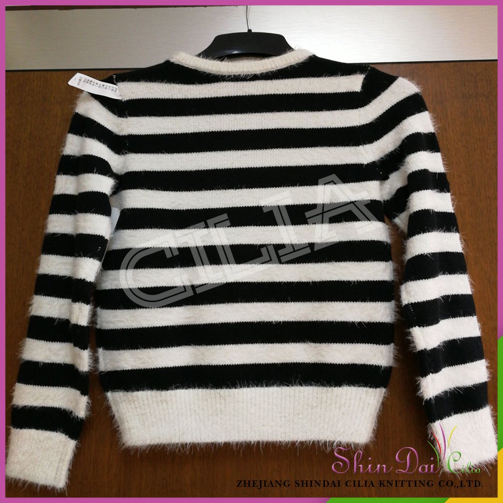 Alibaba china wholesale polyester models girl pullover sweater with cat applique