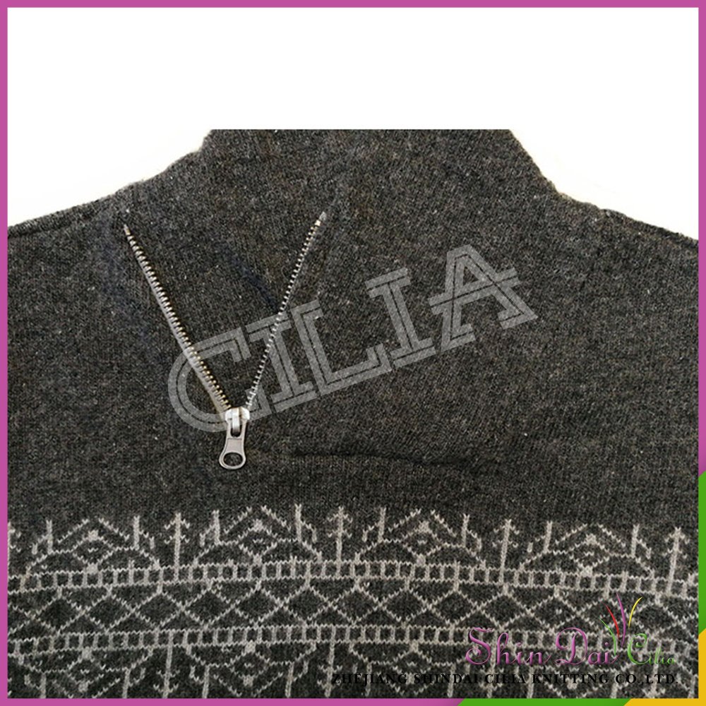 Wholesales fashionable kids high neck knitted pullover sweater