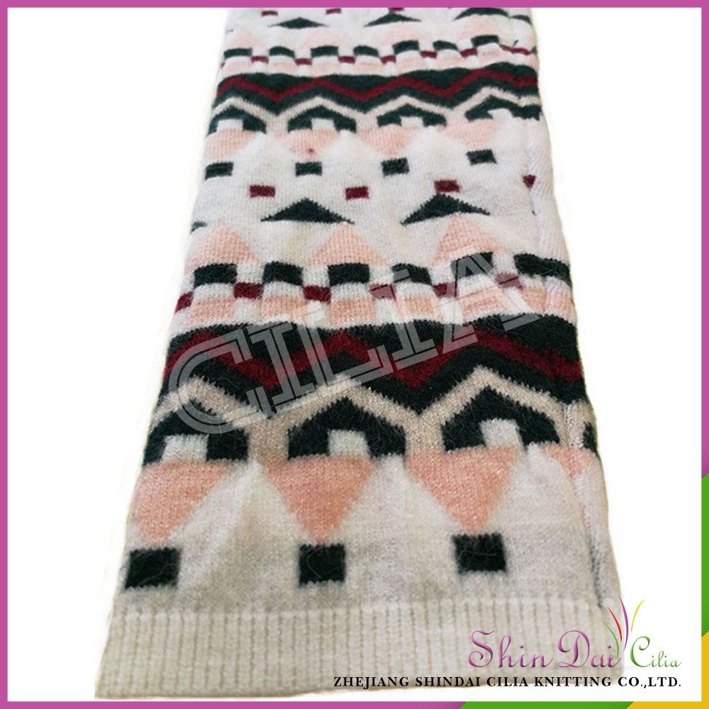 Top quality children autumn winter knitting trousers with jacquard