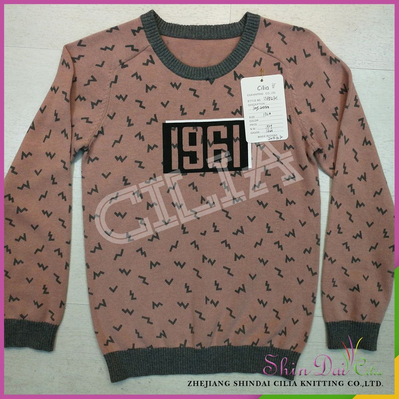 Directly sell from factory orange pink models digital printing sweater pullover for girls