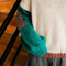 Custom Long Lantern Sleeve O-Neck Knitted Pullover Lovely Girl Sweater