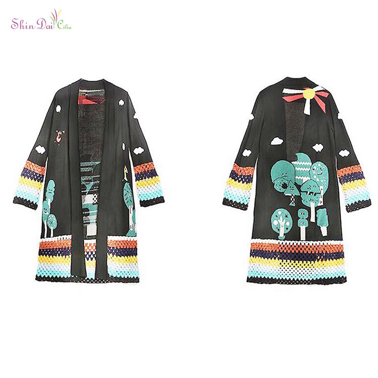 Long Sleeve Batwing Cardigan Sweater Sweater Designs For Ladies Cardigan