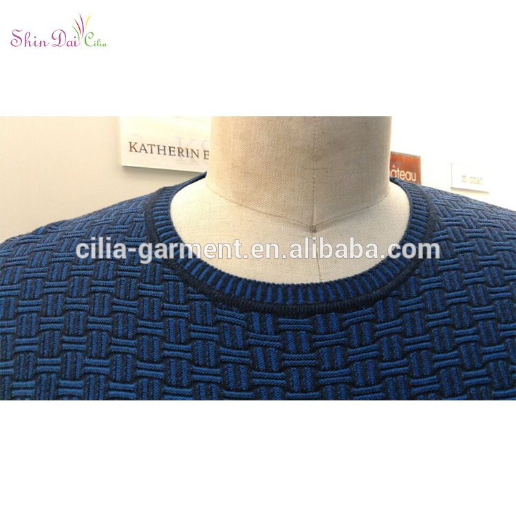 Fashion cheap custom men autumn winter warm acrylic pullover sweater