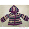 Directly sell from factory winter knitted stripe patterns cardigan sweater for children