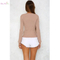 Factory directly provide fashion spring mature ladies in tight knit pullover sweater