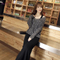 Good design women's ladies fancy deep v neck knitted hollow pullover sweater