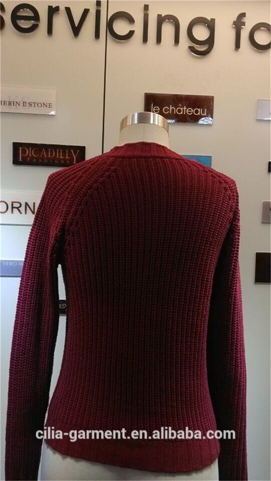 2015 new fashion knitting sweater with long sleeve pullover