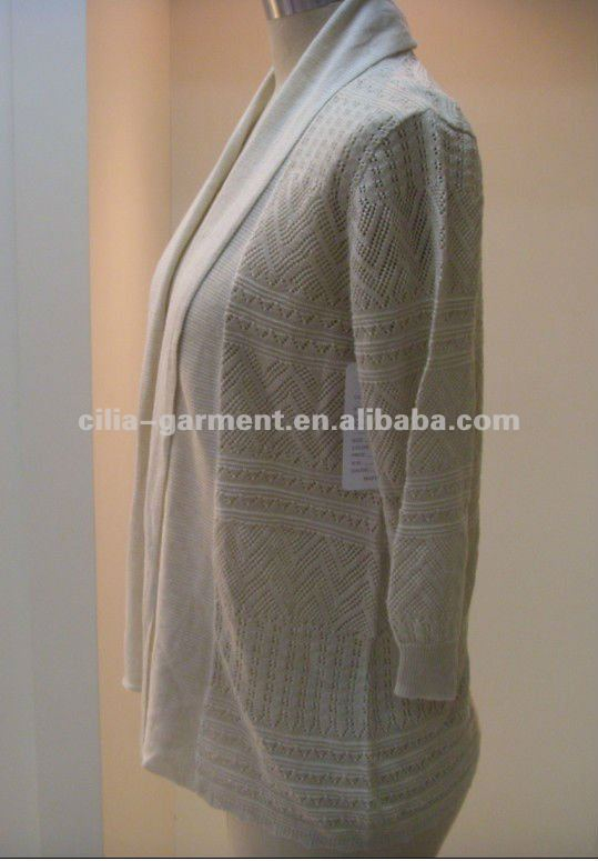 cilia12040,lady 12gg computer knit cardigan sweater