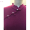 Burgundy mature women ladies winter in tight long knitted robe sweater dress