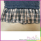 China supplier hot sale 100% cotton baby sweater dresses with woven checked fabric