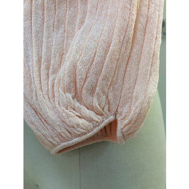 2017 fashion pink girls women's knitted short skinny pullover sweater