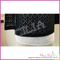 Modern design lady black round neck knitting hollow sweater with woven fabric