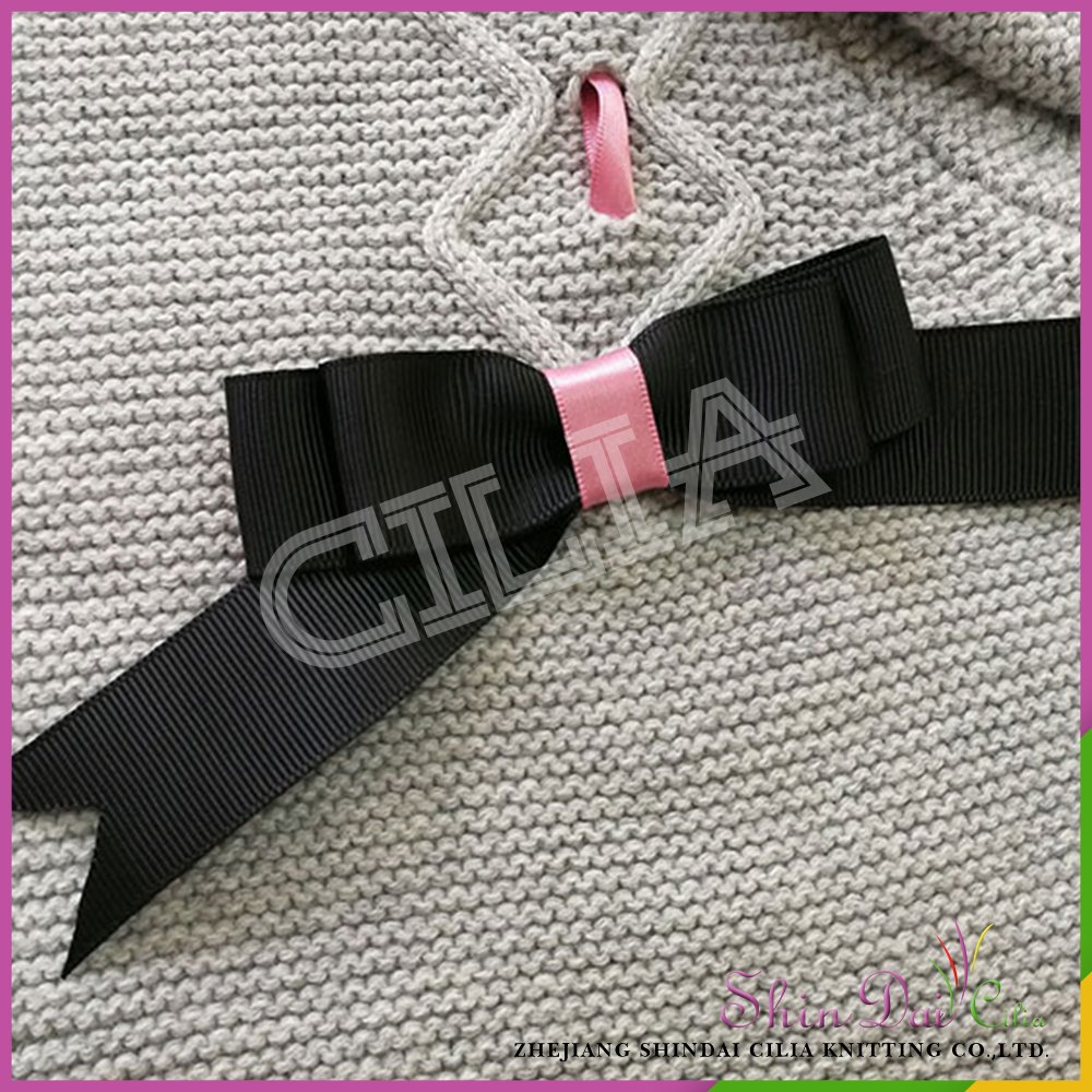 China manufacturer latest promotion price wholesale girl sweater with bow
