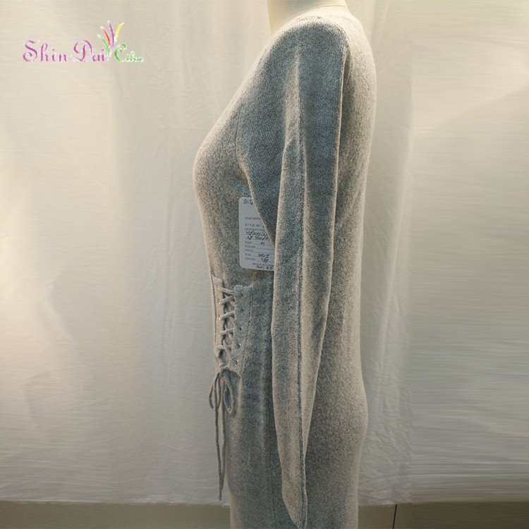 Autumn And Winter New Women Long Sweater Knitted Sweater Bottoming Dress
