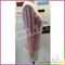 Cute and fashion woman pink round neck collar knitted pullover sweater with lace