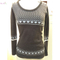 Hot selling high quality ladies plain knitted jacquard women pullover sweater