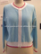 5gg flat knit cardigan lady sweater