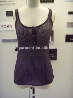 LADY 12gg pointelle knit sweater