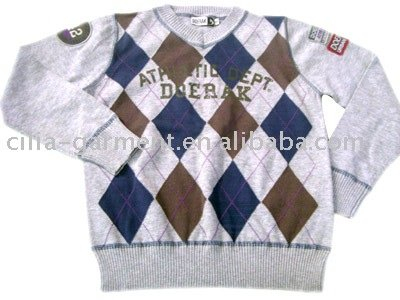 kids diamond pullover sweater
