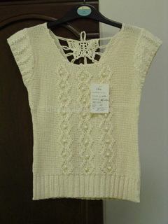 ladies' fashion knitwear with crochet and beads