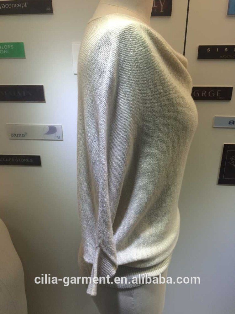2015 new fashion lady sweater short bat shirt