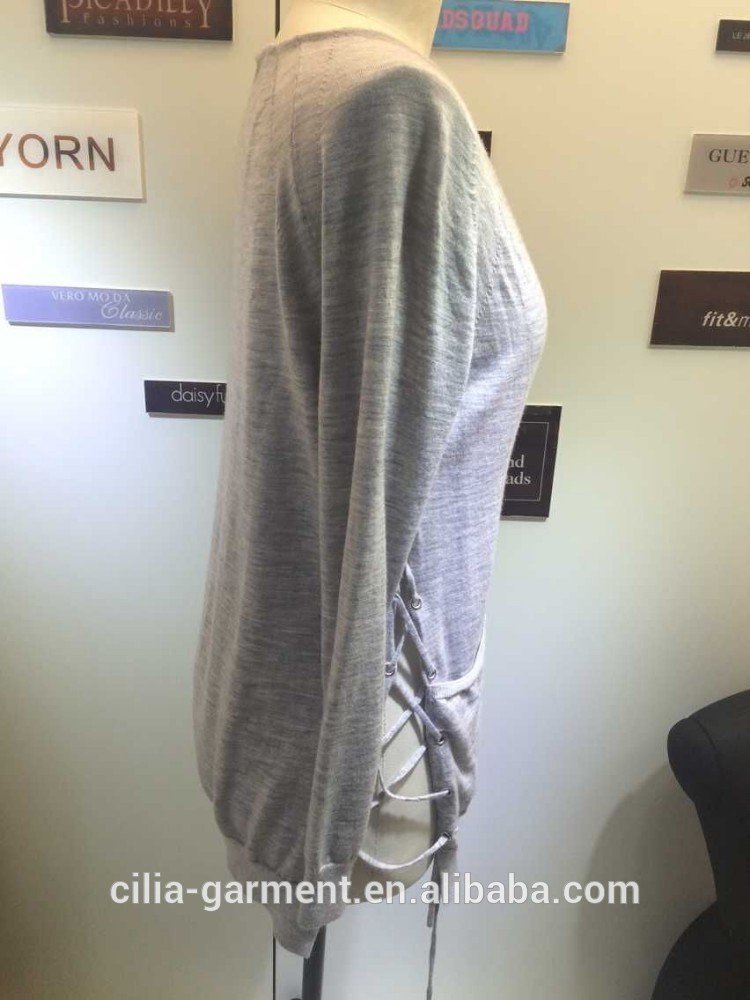 ladies' knit skirt for spring and summer 75%Merino wool20%polyester 5%cashmere