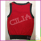 Cheap custom pretty boy 100% cotton knitting square jacquard sweater vest