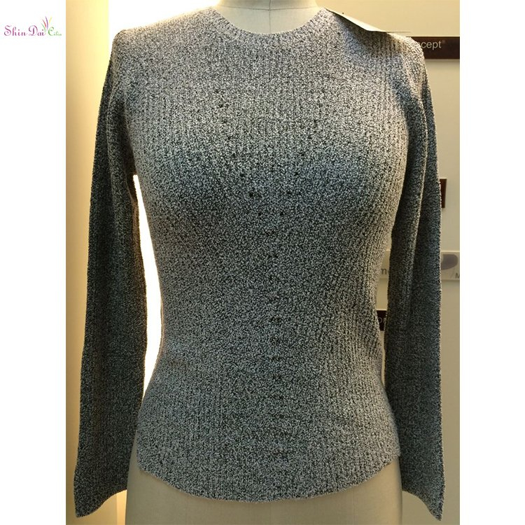 Best price custom short knitted tops sweater for women ladies girl